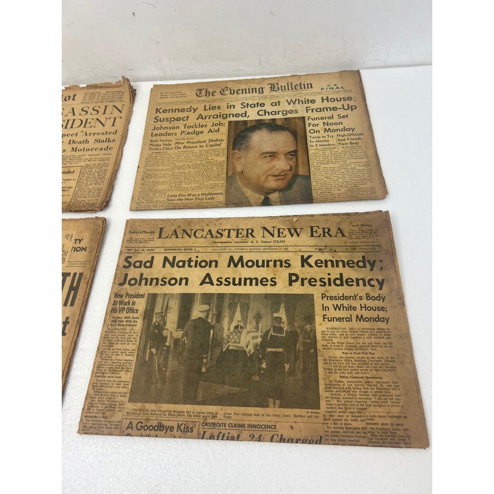 1963 Lancaster PA Newspaper Lot JFK Assassination Intelligencer Journal New Era - Picture 14 of 16